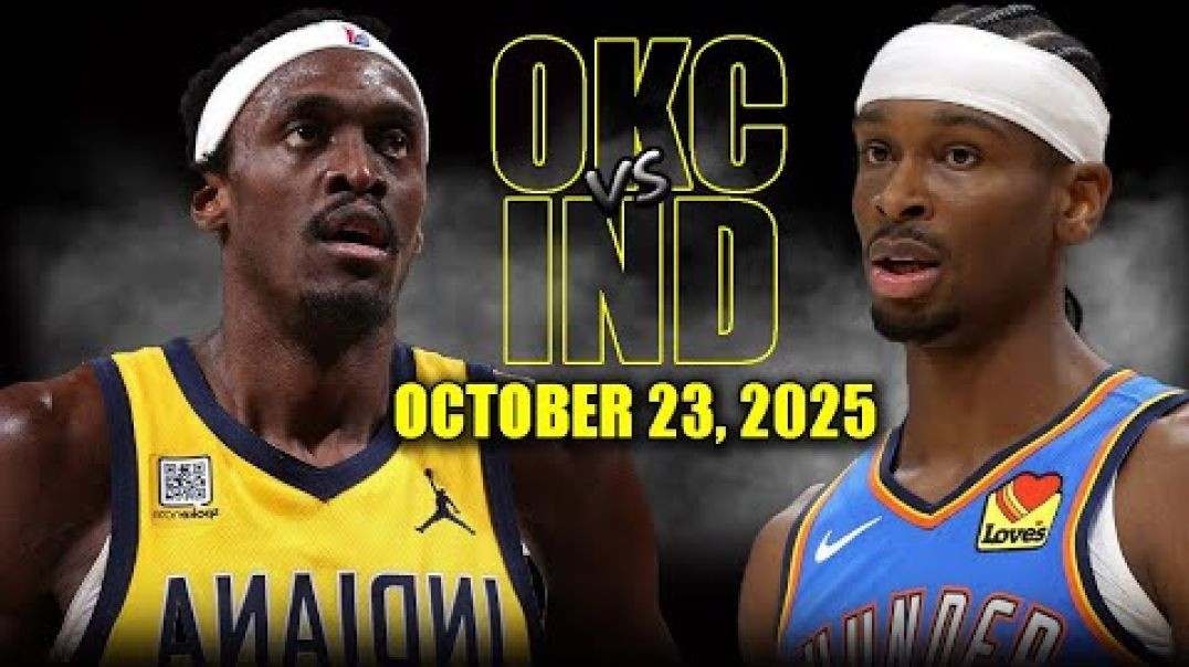 ⁣Oklahoma City Thunder vs Indiana Pacers Full Game Highlights - October 23, 2025 NBA Season