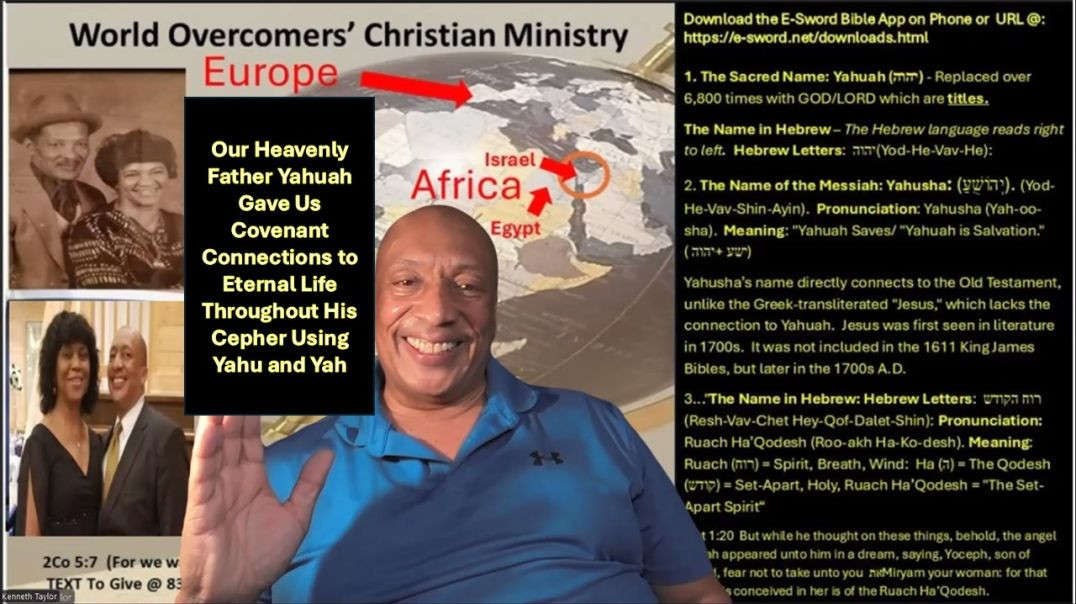 Our Heavenly Father Yahuah Gave Us Covenants Connections to Eternal Life Throughout His Cepher Using