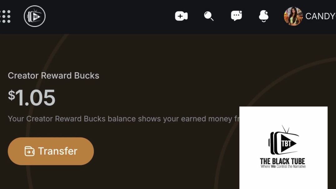 ⁣I Joined The Black Tube Today and I already made 1 Dollar