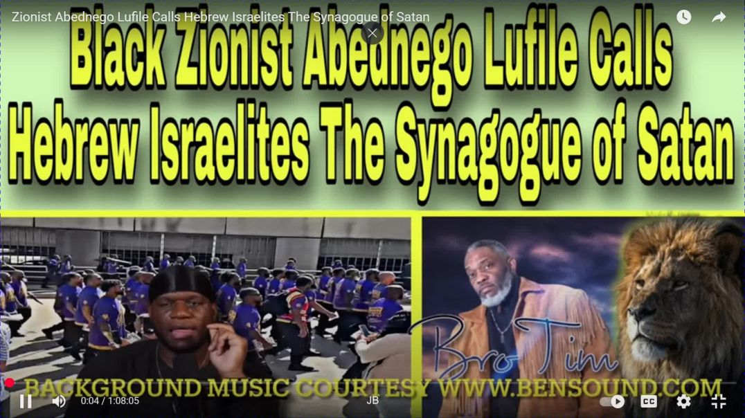 ⁣Zionist Abednego Lufile Calls Hebrew Israelites The Synagogue of Satan