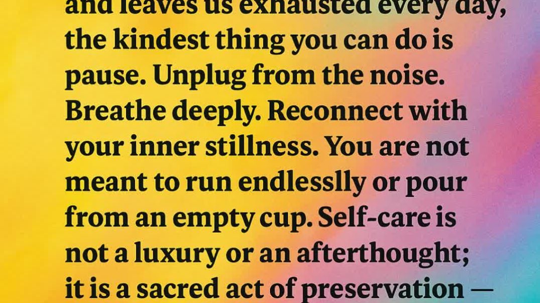 Unplug to Reconnect
