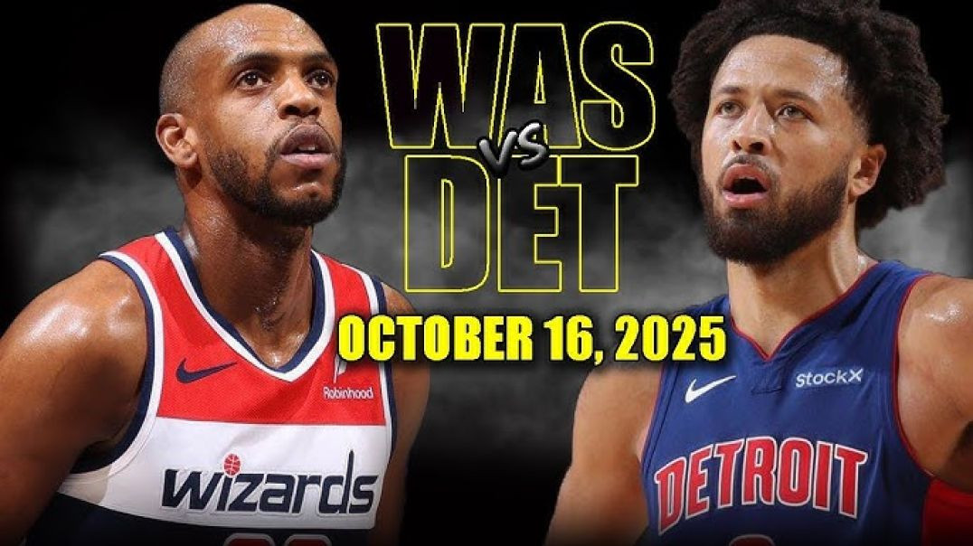 ⁣Washington Wizards vs Detroit Pistons Full Game Highlights - October 16, 2025 NBA Preseason