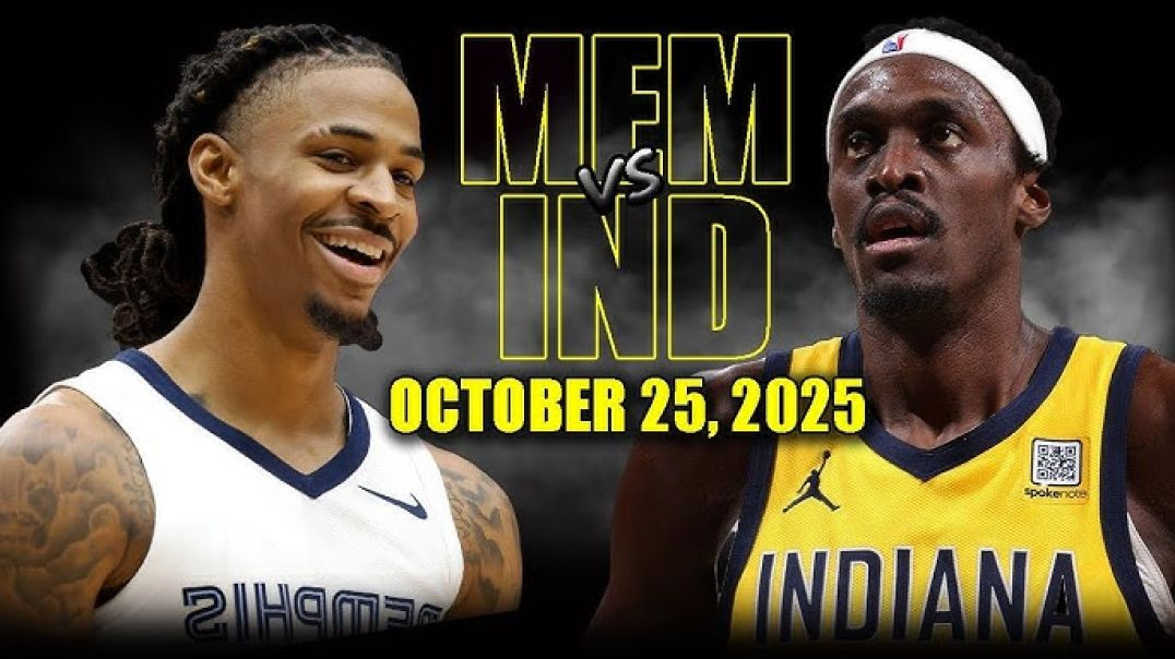 Memphis Grizzlies vs Indiana Pacers Full Game Highlights - October 25, 2025 NBA Season
