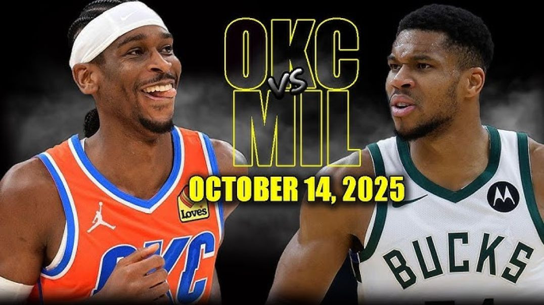 ⁣Oklahoma City Thunder vs Milwaukee Bucks Full Game Highlights - October 14, 2025 NBA Preseason