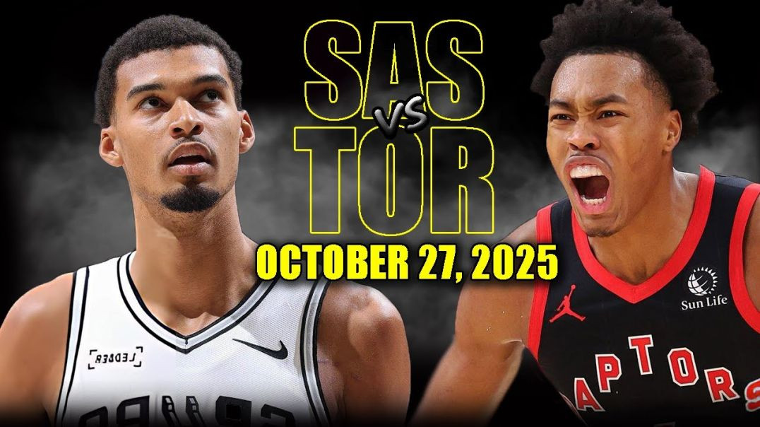 San Antonio Spurs vs Toronto Raptors Full Game Highlights - October 27, 2025 NBA Season