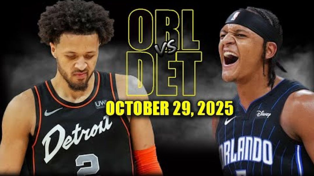 Orlando Magic vs Detroit Pistons Full Game Highlights - October 29, 2025 NBA Season