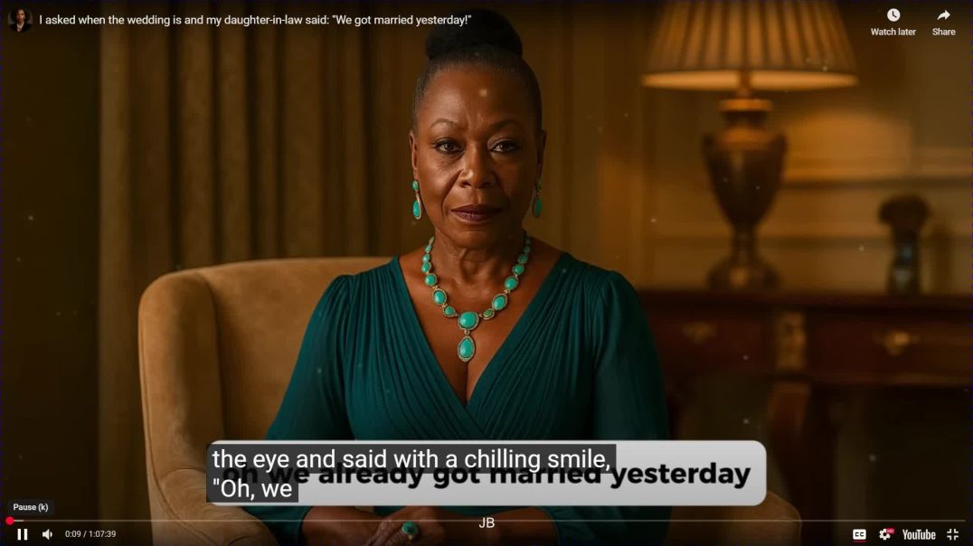 ⁣Watch I asked when the wedding is and my daughter-in-law said We got married yesterday!