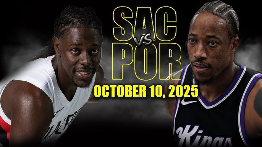⁣Sacramento Kings vs Portland Trail Blazers Full Game Highlights - October 10, 2025 NBA Preseason
