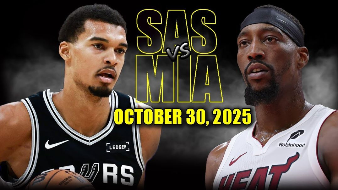 ⁣San Antonio Spurs vs Miami Heat Full Game Highlights - October 30, 2025 NBA Season