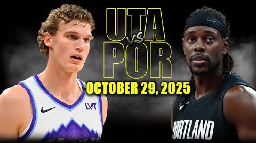 Portland Trail Blazers vs Utah Jazz Full Game Highlights - October 29, 2025 NBA Season