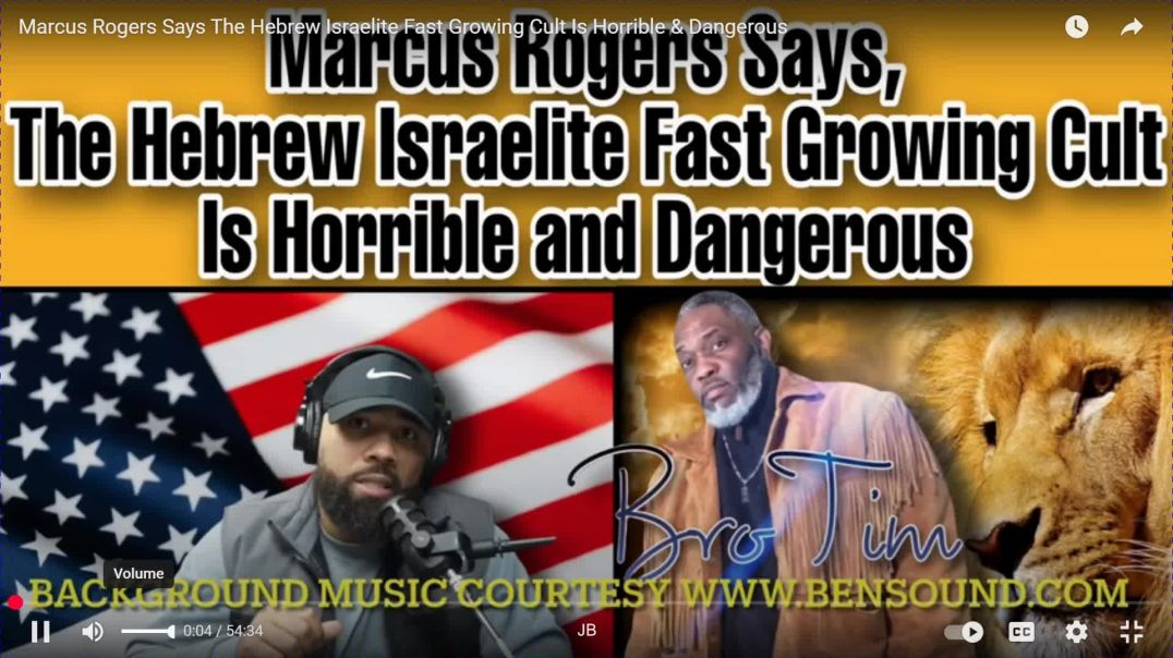 ⁣Marcus Rogers Says The Hebrew Israelite Fast Growing Cult Is Horrible & Dangerous