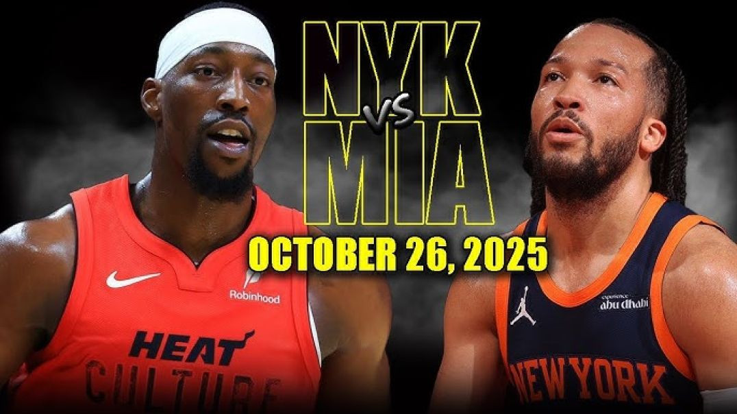 ⁣Miami Heat vs New York Knicks Full Game Highlights - October 26, 2025 NBA Season