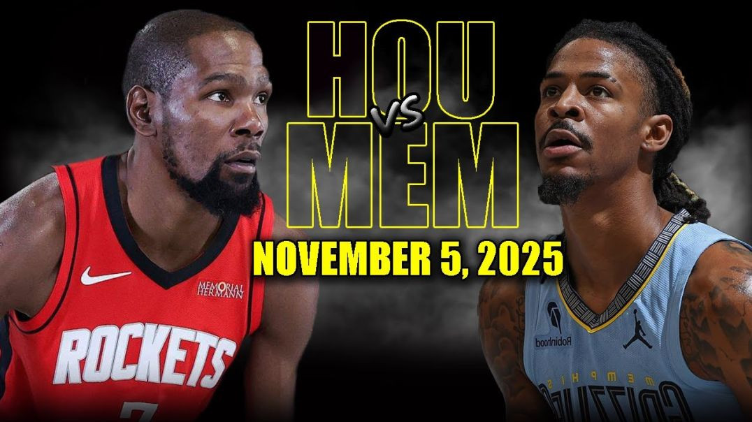 ⁣Houston Rockets vs Memphis Grizzlies Full Game Highlights - November 5, 2025 NBA Season