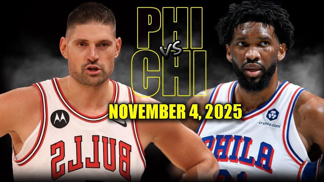 ⁣Philadelphia 76ers vs Chicago Bulls Full Game Highlights - November 4, 2025 NBA Season