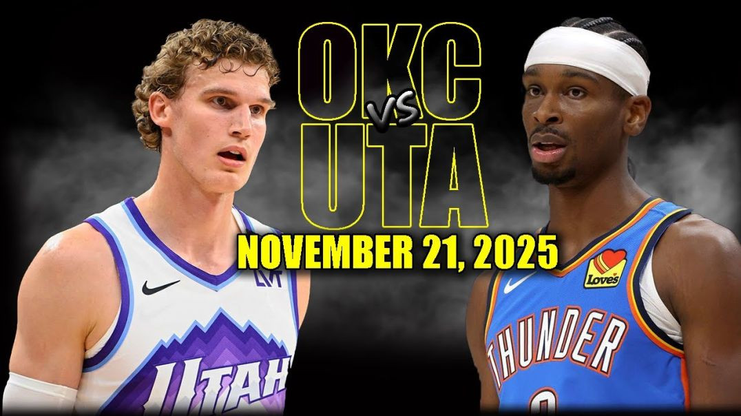 ⁣Oklahoma City Thunder vs Utah Jazz Full Game Highlights - November 21, 2025 NBA Season