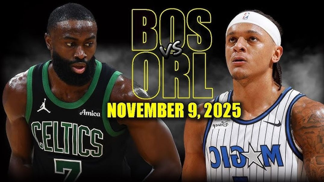⁣Boston Celtics vs Orlando Magic Full Game Highlights - November 9, 2025 NBA Season