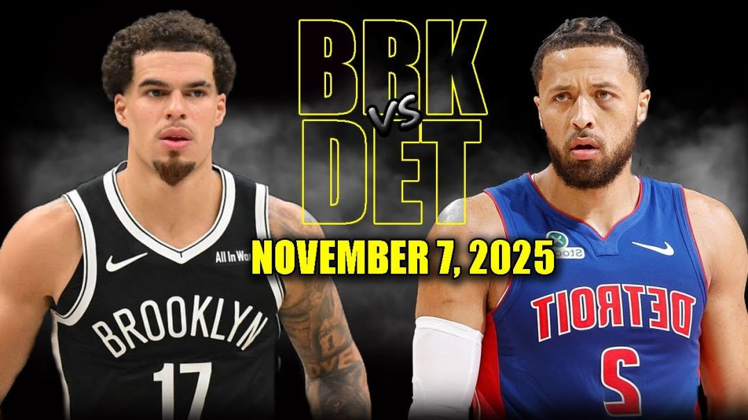 ⁣Brooklyn Nets vs Detroit Pistons Full Game Highlights - November 7, 2025 NBA Season
