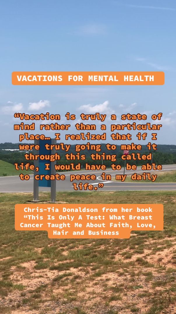 Vacations for Your Mental Health