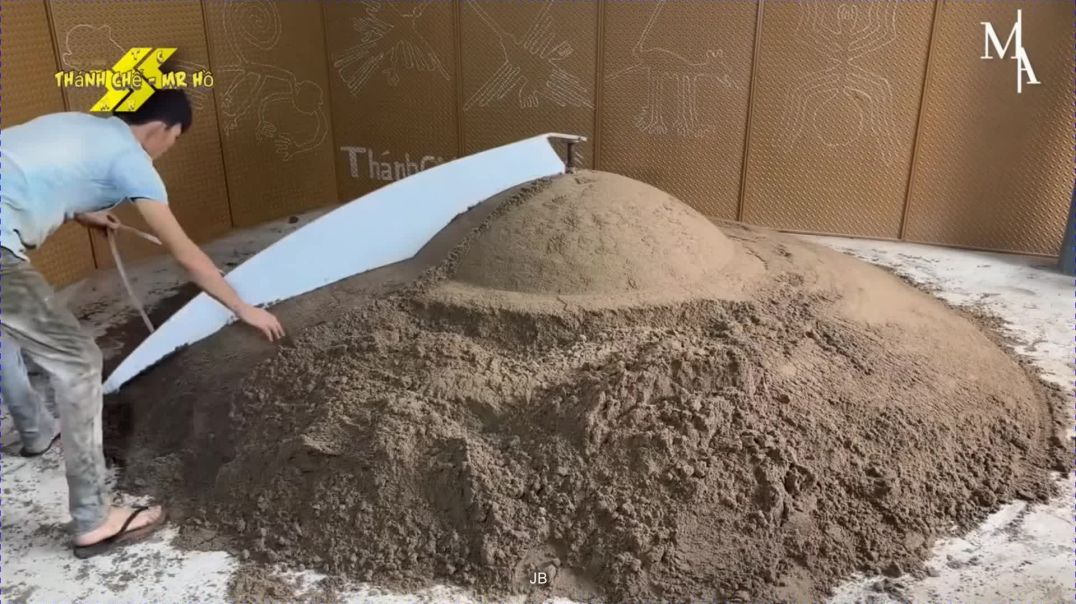 ⁣Man Builds DIY UFO Boat with Car Engine  Start to Finish by