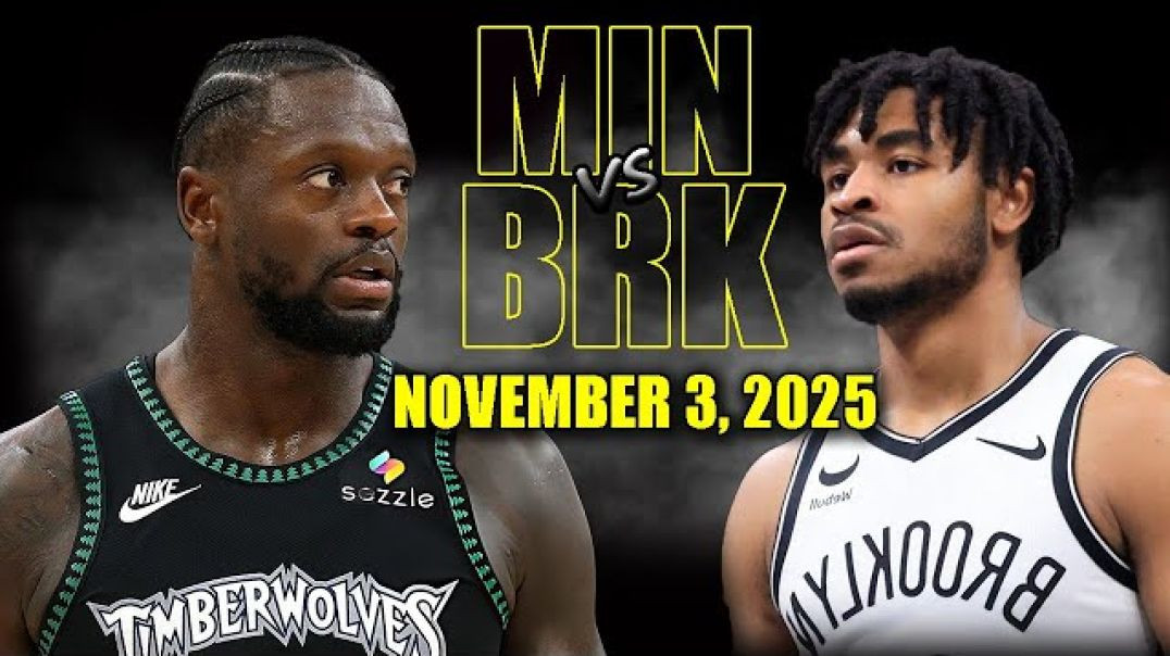 ⁣Minnesota Timberwolves vs Brooklyn Nets Full Game Highlights - November 3, 2025 NBA Season