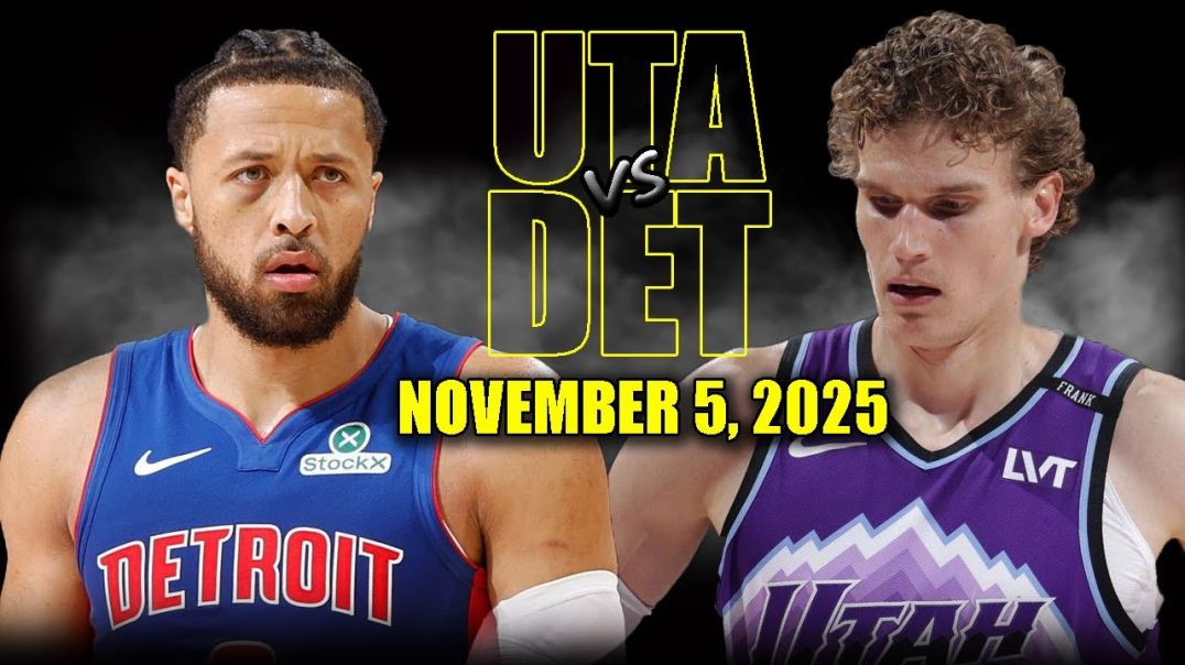 ⁣Utah Jazz vs Detroit Pistons Full Game Highlights - November 5, 2025 NBA Season