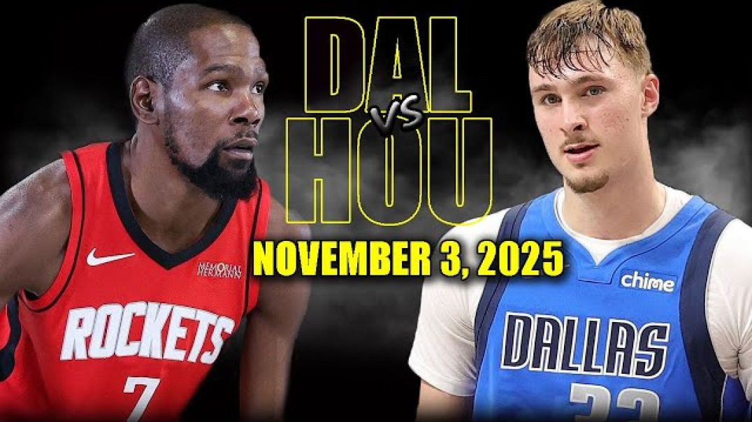 ⁣Houston Rockets vs Dallas Mavericks Full Game Highlights - November 3, 2025 NBA Season