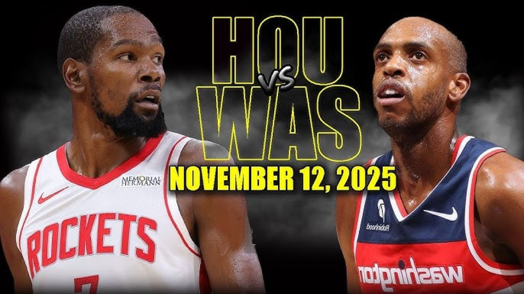 ⁣Houston Rockets vs Washington Wizards Full Game Highlights - November 12, 2025 NBA Season