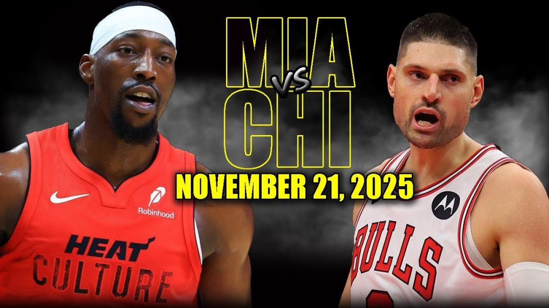 ⁣Miami Heat vs Chicago Bulls Full Game Highlights - November 21, 2025 NBA Season