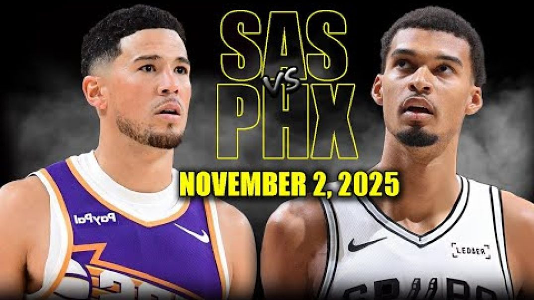 ⁣San Antonio Spurs vs Phoenix Suns Full Game Highlights - November 2, 2025 NBA Season