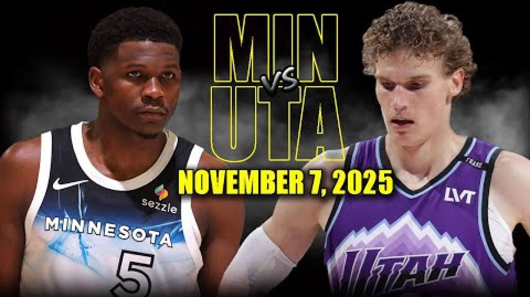 ⁣Minnesota Timberwolves vs Utah Jazz Full Game Highlights - November 7, 2025 NBA Season