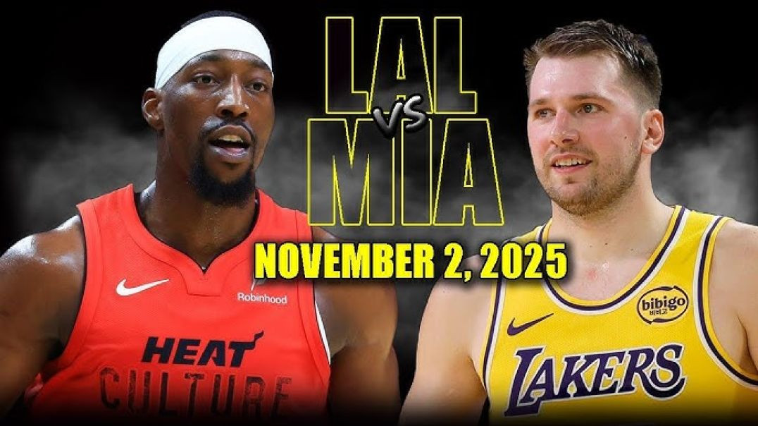 ⁣Los Angeles Lakers vs Miami Heat Full Game Highlights - November 2, 2025 NBA Season