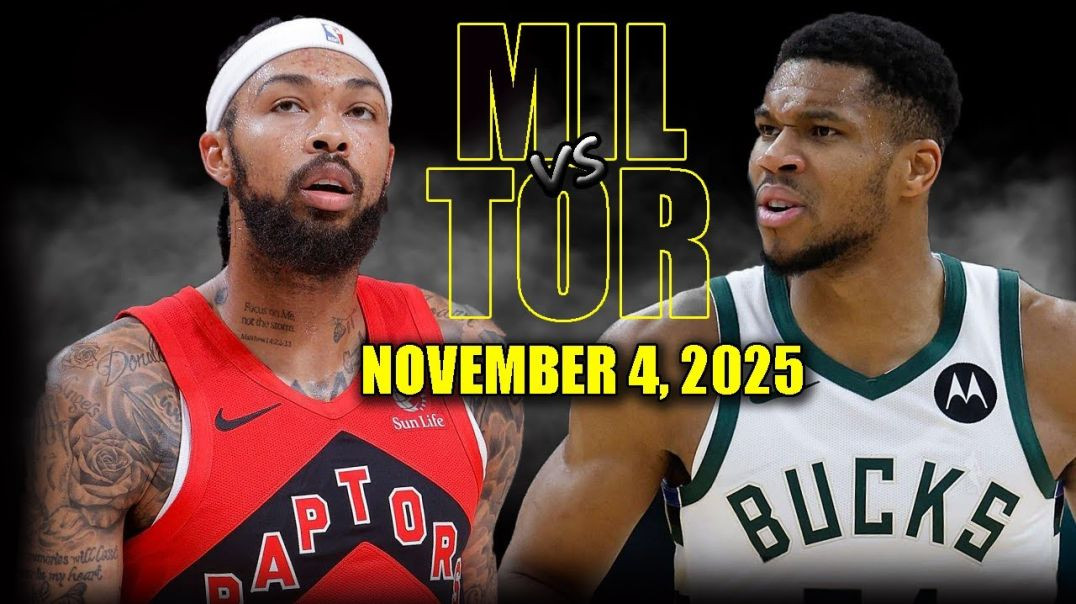⁣Milwaukee Bucks vs Toronto Raptors Full Game Highlights - November 4, 2025 NBA Season