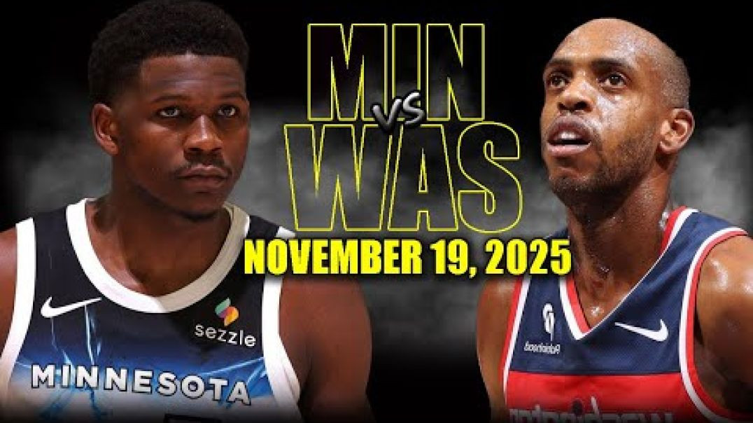 ⁣Minnesota Timberwolves vs Washington Wizards Full Game Highlights - November 19, 2025 NBA Season