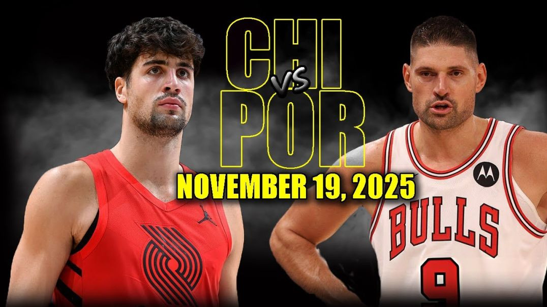 ⁣Chicago Bulls vs Portland Trail Blazers Full Game Highlights - November 19, 2025 NBA Season