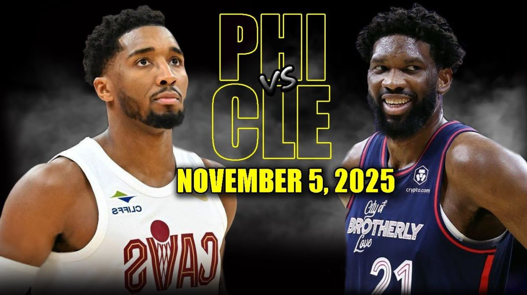 ⁣Cleveland Cavaliers vs Philadelphia 76ers Full Game Highlights - November 5, 2025 NBA Season