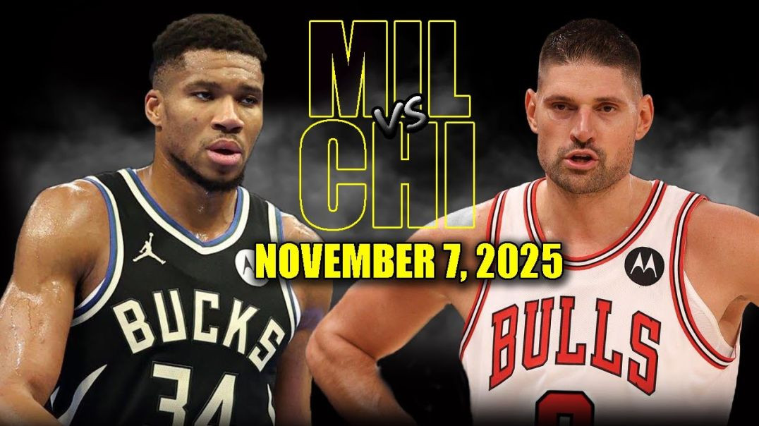 ⁣Milwaukee Bucks vs Chicago Bulls Full Game Highlights - November 7, 2025 NBA Season