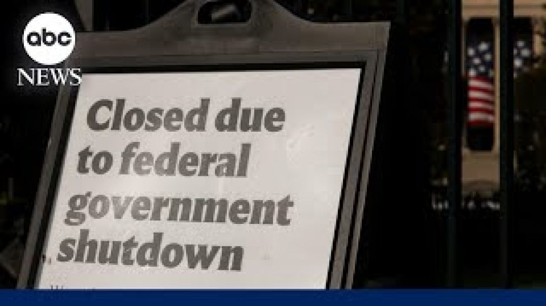 ⁣Government shutdown ties record for longest in US history