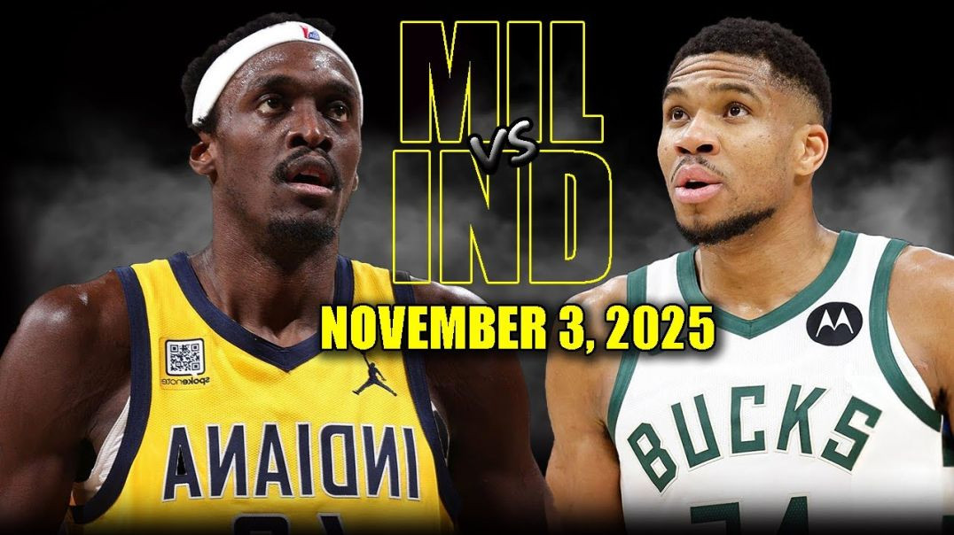 ⁣Milwaukee Bucks vs Indiana Pacers Full Game Highlights - November 3, 2025 NBA Season