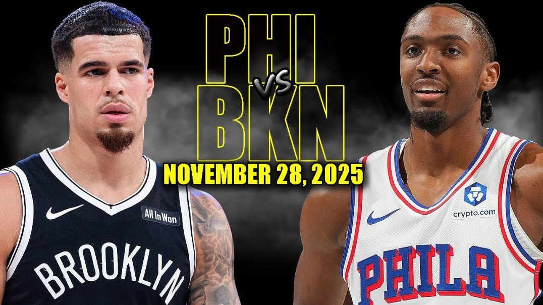 ⁣Philadelphia 76ers vs Brooklyn Nets Full Game Highlights - November 28, 2025 NBA Season
