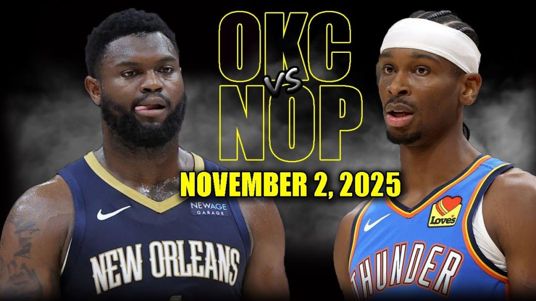 ⁣Oklahoma City Thunder vs New Orleans Pelicans Full Game Highlights - November 2, 2025 NBA Season
