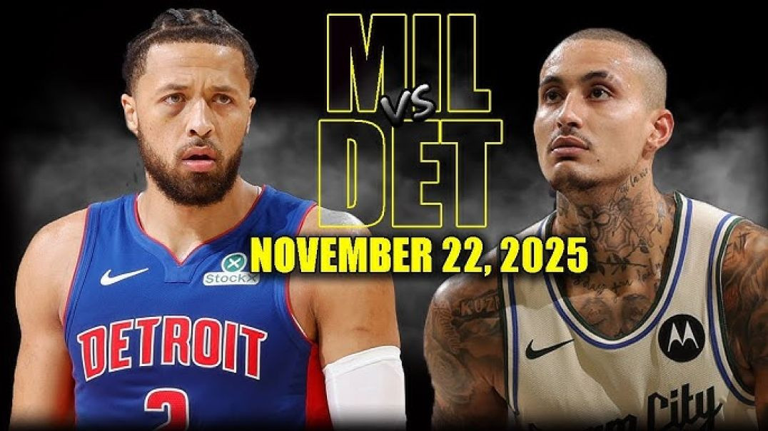 ⁣Milwaukee Bucks vs Detroit Pistons Full Game Highlights - November 22, 2025 NBA Season