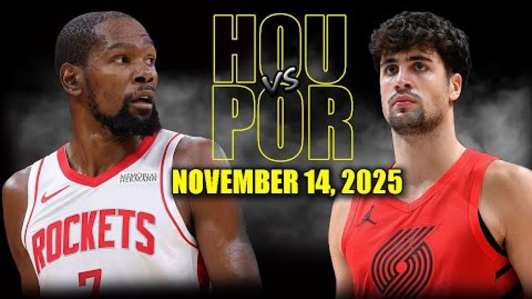 ⁣Houston Rockets vs Portland Trail Blazers Full Game Highlights - November 14, 2025 NBA Season