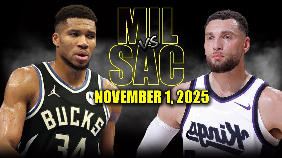 ⁣Milwaukee Bucks vs Sacramento Kings Full Game Highlights - November 1, 2025 NBA Season
