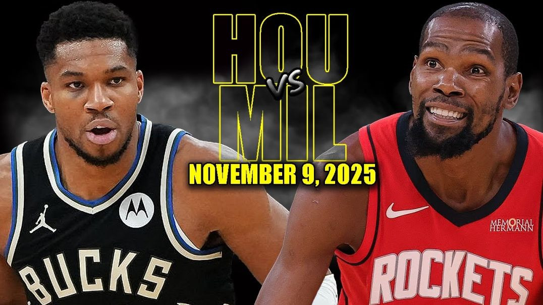 ⁣Houston Rockets vs Milwaukee Bucks Full Game Highlights - November 9, 2025 NBA Season