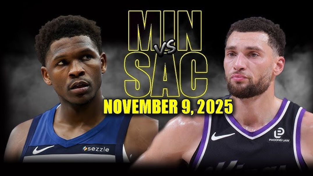 ⁣Minnesota Timberwolves vs Sacramento Kings Full Game Highlights - November 9, 2025 NBA Season