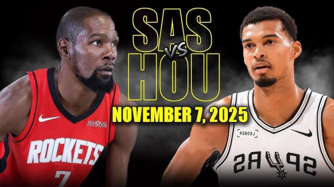 ⁣Houston Rockets vs San Antonio Spurs Full Game Highlights - November 7, 2025 NBA Season