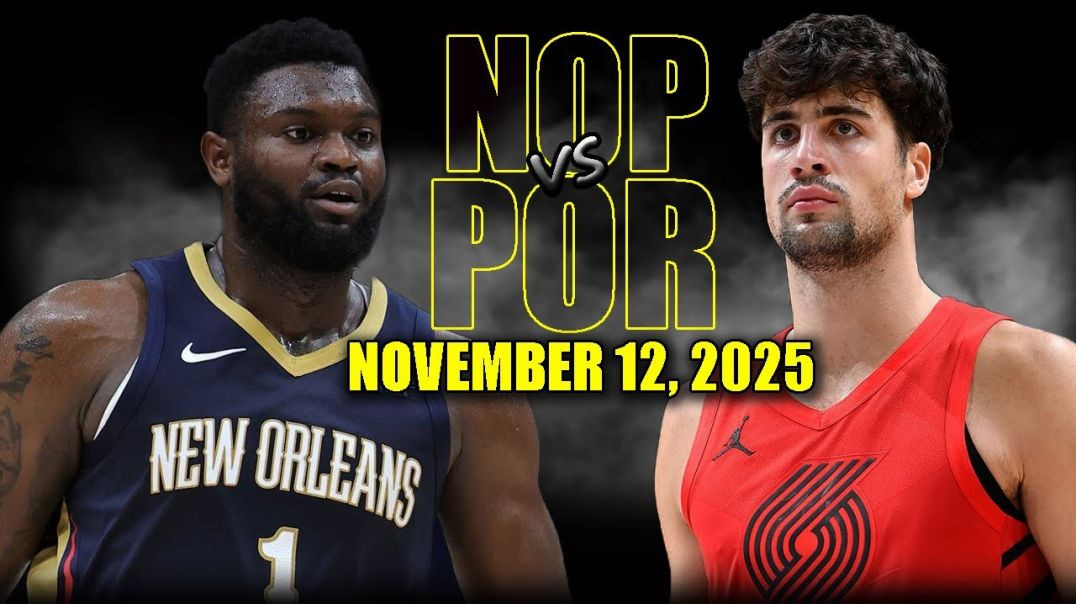 ⁣New Orleans Pelicans vs Portland Trail Blazers Full Game Highlights - November 12, 2025 NBA Season