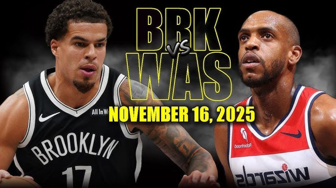 ⁣Brooklyn Nets vs Washington Wizards Full Game Highlights - November 16, 2025 NBA Season