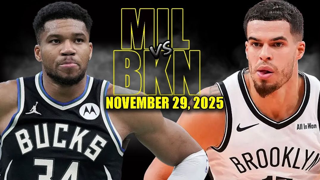 ⁣Milwaukee Bucks vs Brooklyn Nets Full Game Highlights - November 29, 2025 NBA Season