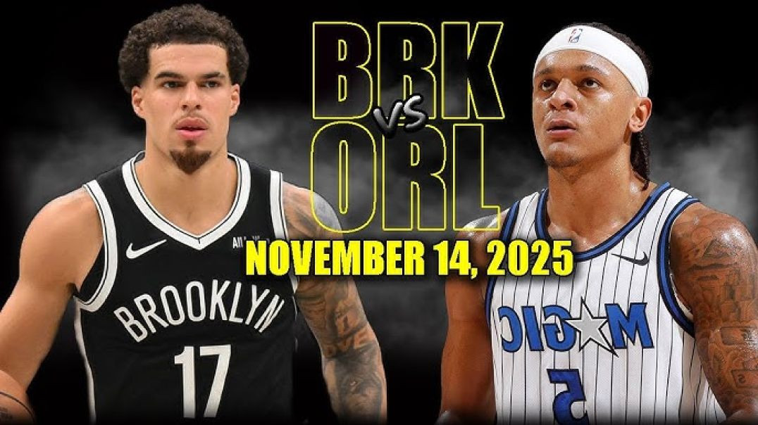 ⁣Brooklyn Nets vs Orlando Magic Full Game Highlights - November 14, 2025 NBA Season